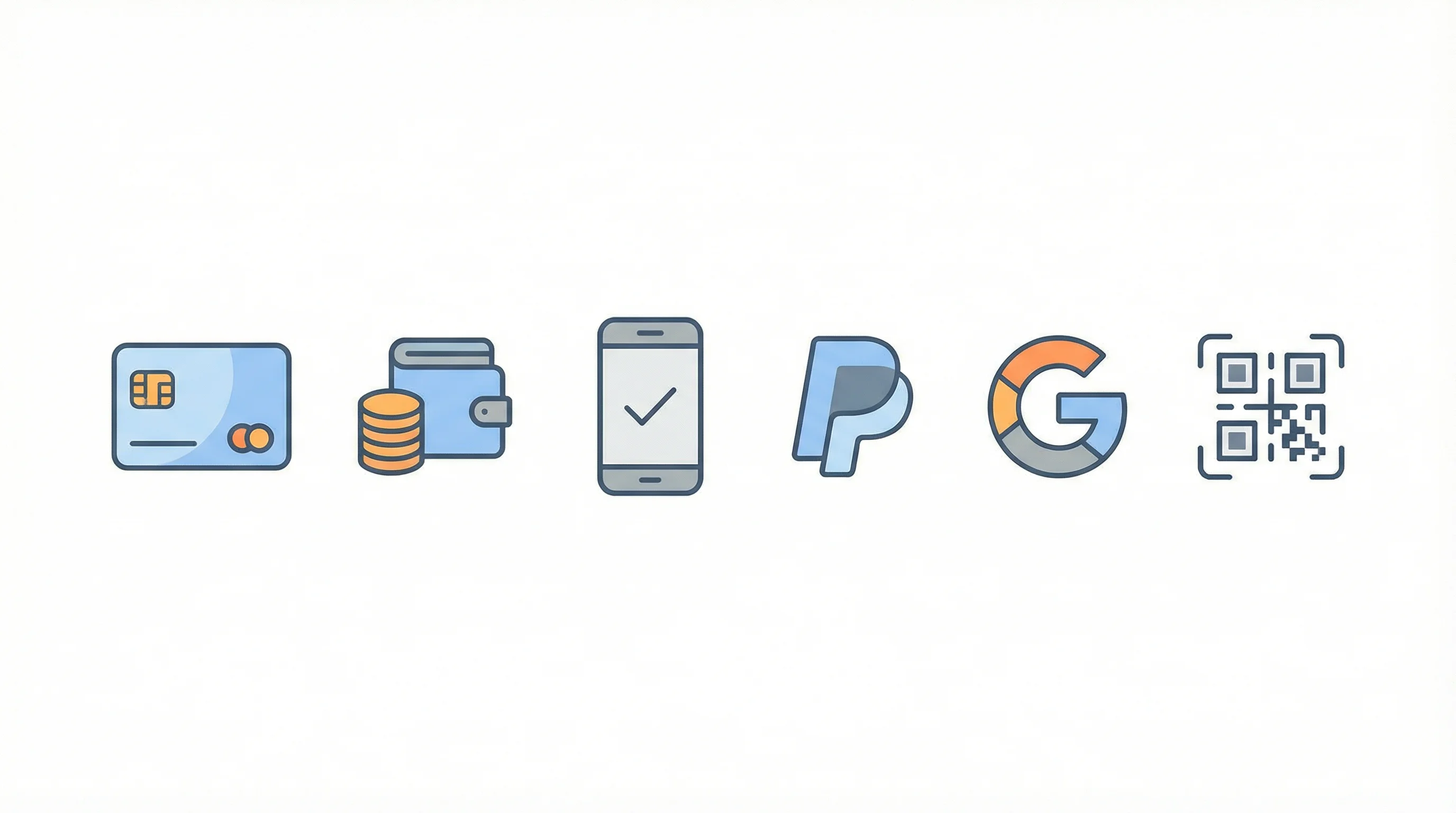 支持的支付方式图标